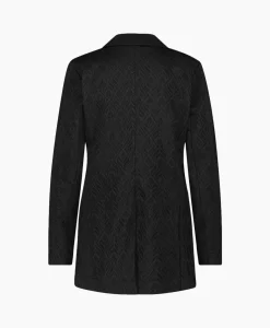 Hot Blazer Sence Orn. Jacquard Zwart Dames Blazers