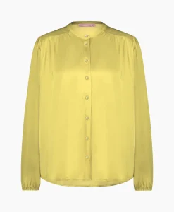 Cheap Blouse Birdie Ls Satin Geel Dames Blouses