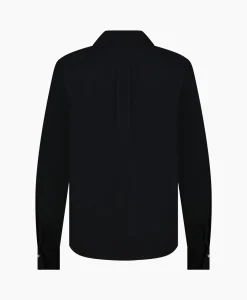 Hot Blouse Bobby Pearl Pinstripe Zwart Dessin Dames Blouses