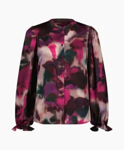 Clearance Blouse Fawn Fading Satin Pink Dames Blouses