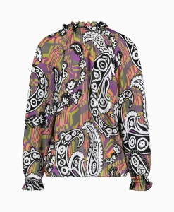 Online Blouse Revelin Voile Paisley Combo L Dames Blouses