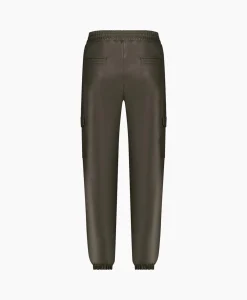 Hot Broek Evi Leather Cargo Trousers Bruin Dessin Dames Broeken