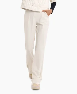 Outlet Broek Flair Long Shiny Bnd Trousers Off White Dames Broeken