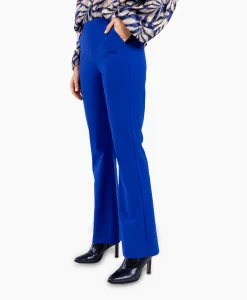 New Broek Flair Bonded Trousers Blauw Dames Broeken