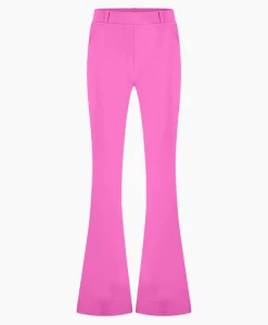 Outlet Broek Flair Bonded Trousers Lila Dames Broeken
