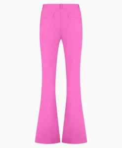 Outlet Broek Flair Bonded Trousers Lila Dames Broeken