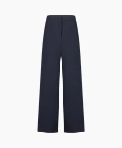 Sale Broek Holly Bonded Trousers Donker Blauw Dames Broeken
