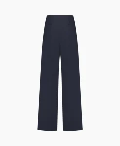 Sale Broek Holly Bonded Trousers Donker Blauw Dames Broeken