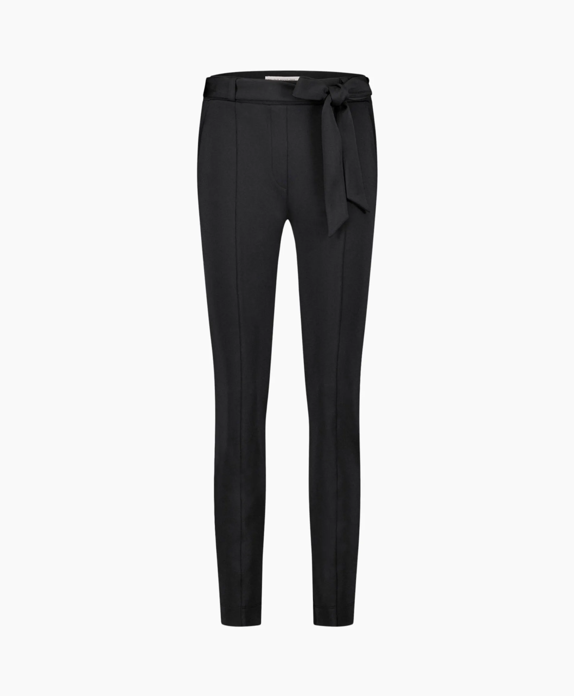 Clearance Broek Katlyn Shiny Bnd Trousers Zwart Dames Broeken