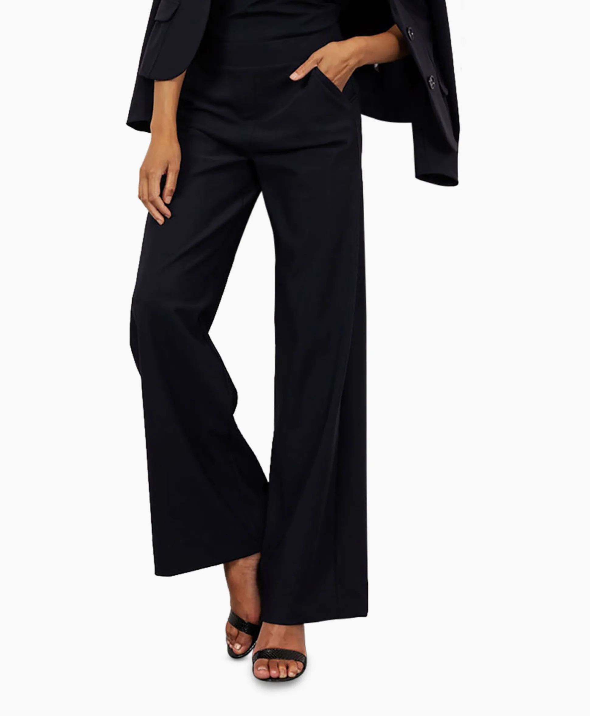 Flash Sale Broek Lexie Bonded Donker Blauw Dames Broeken