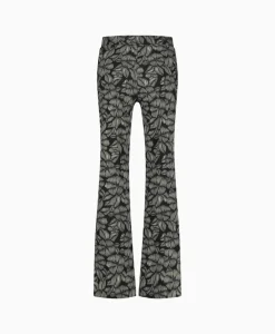 Best Sale Broek Marilon Flower Trousers Zand Dames Broeken
