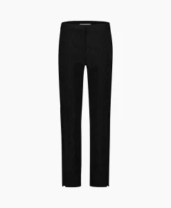 Online Broek Mira Ornament Jacquard Trousers Zwart Dames Broeken
