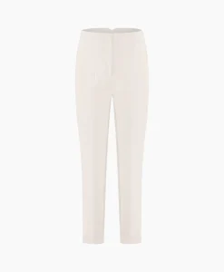 Best Sale Broek Nine Shiny Bonded Trousers Off White Dames Broeken