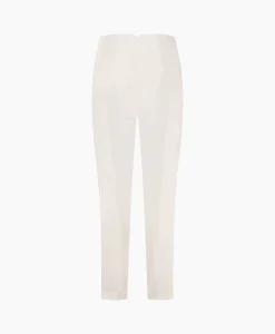 Best Sale Broek Nine Shiny Bonded Trousers Off White Dames Broeken