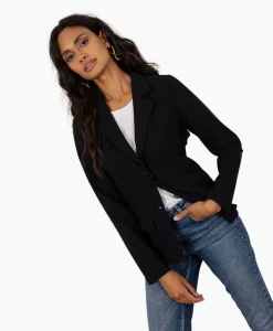 Hot Jasje Bright Bonded Blazer Zwart Dames Blazers