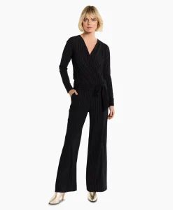Online Jumpsuit Malia Pinstripe Zwart Dessin Dames Jumpsuits