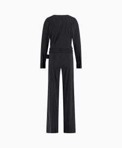 Online Jumpsuit Malia Pinstripe Zwart Dessin Dames Jumpsuits