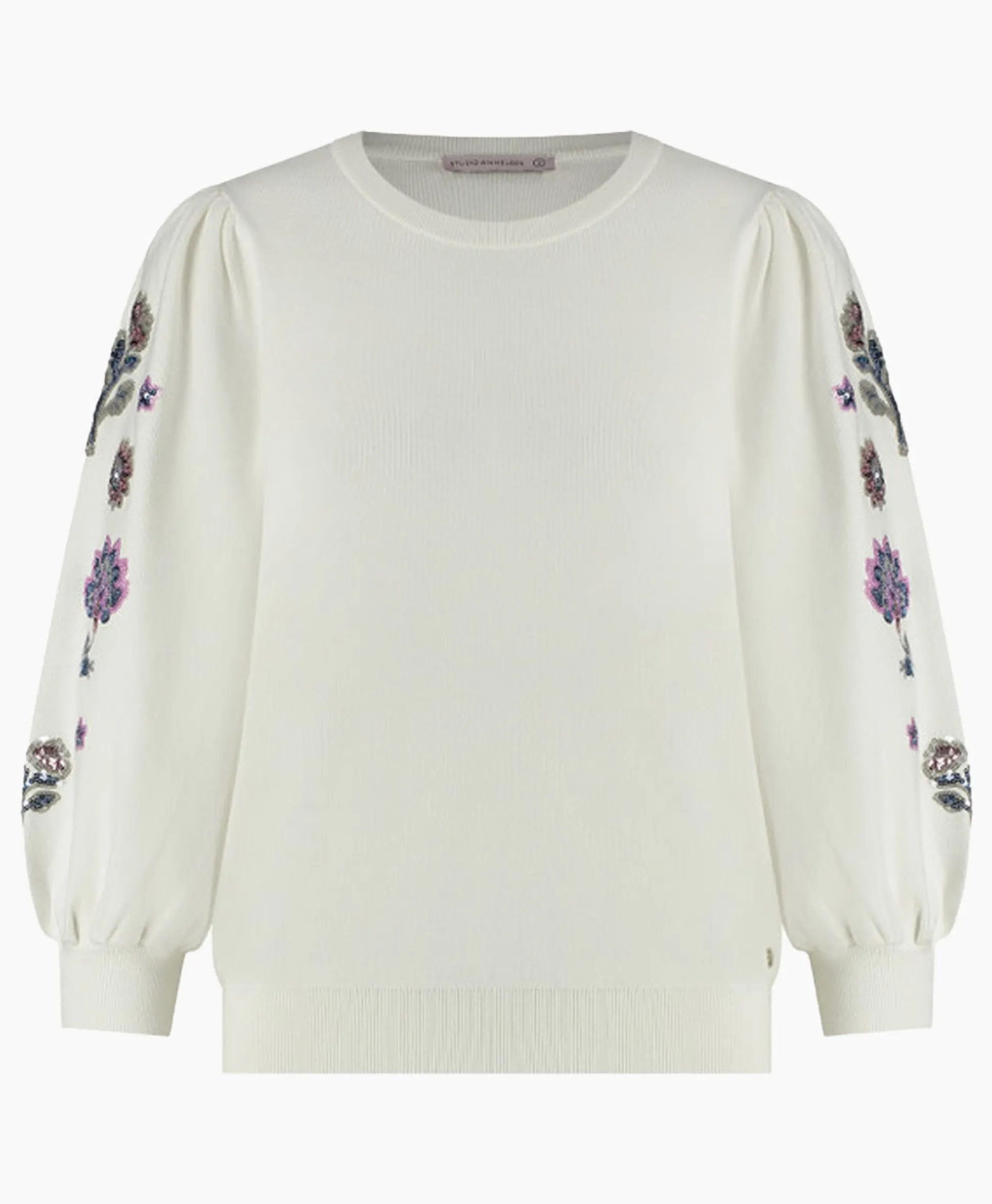 Sale Pullover Hollie Embroidery Ecru Dames Truien