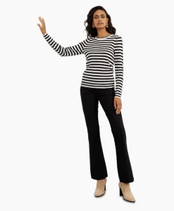 Store Pullover Luna Stripe Ecru Dames Truien