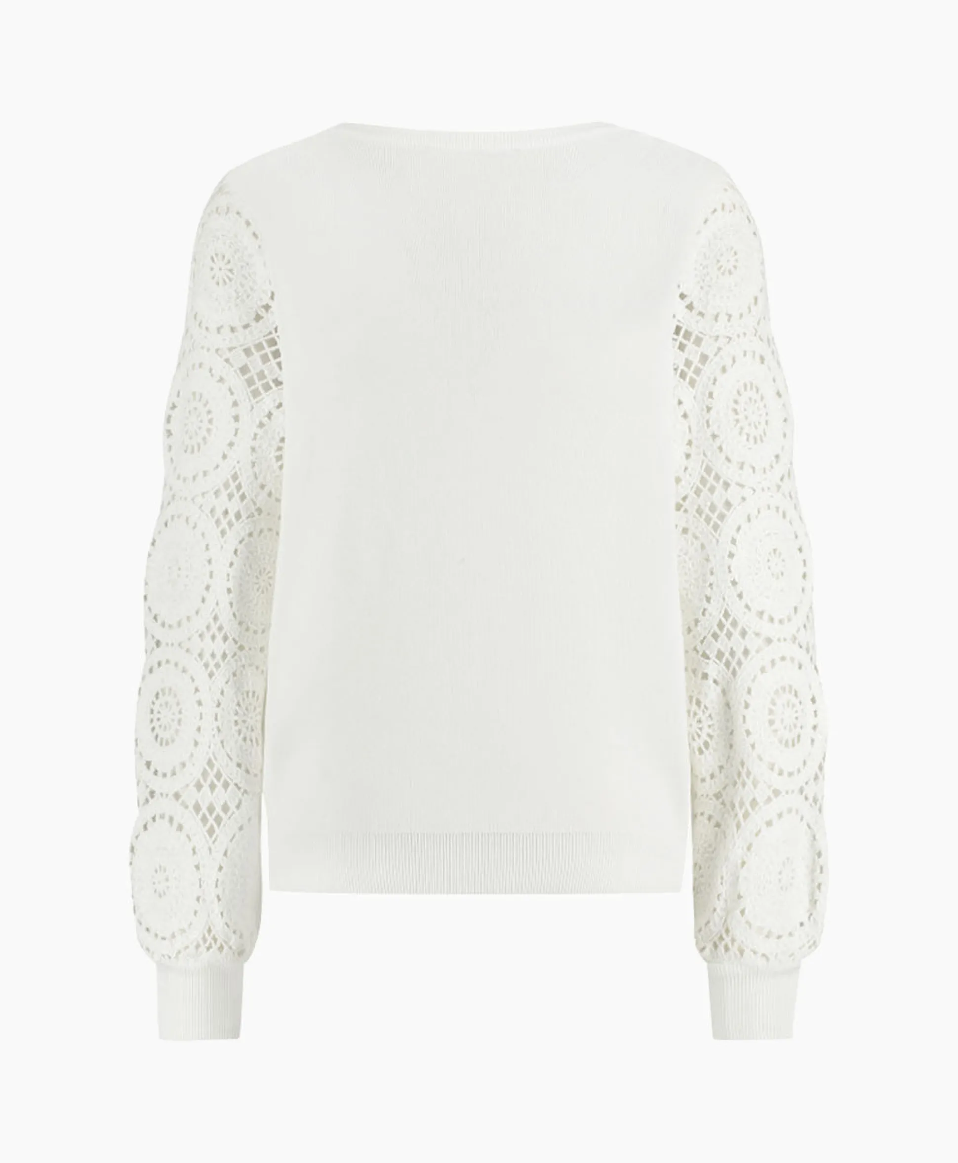 Sale Pullover Dinah Crochet Off White Dames Truien