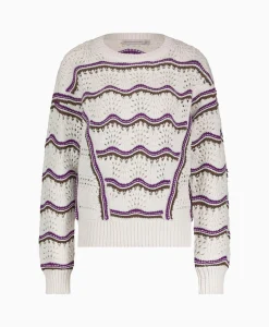 Best Sale Pullover Leana Ajour Ecru Dames Truien