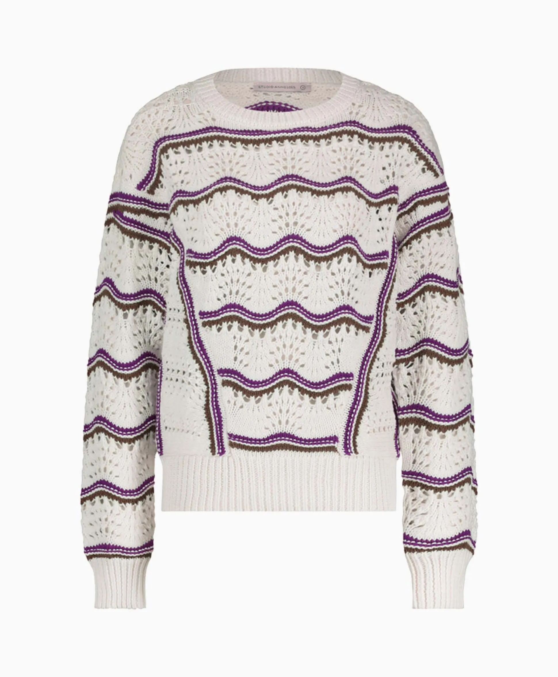 Best Sale Pullover Leana Ajour Ecru Dames Truien