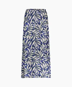 Cheap Rok Janou Satin Flower Skirt Blauw Dames Rokken