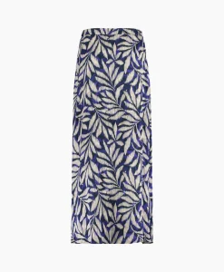 Cheap Rok Janou Satin Flower Skirt Blauw Dames Rokken