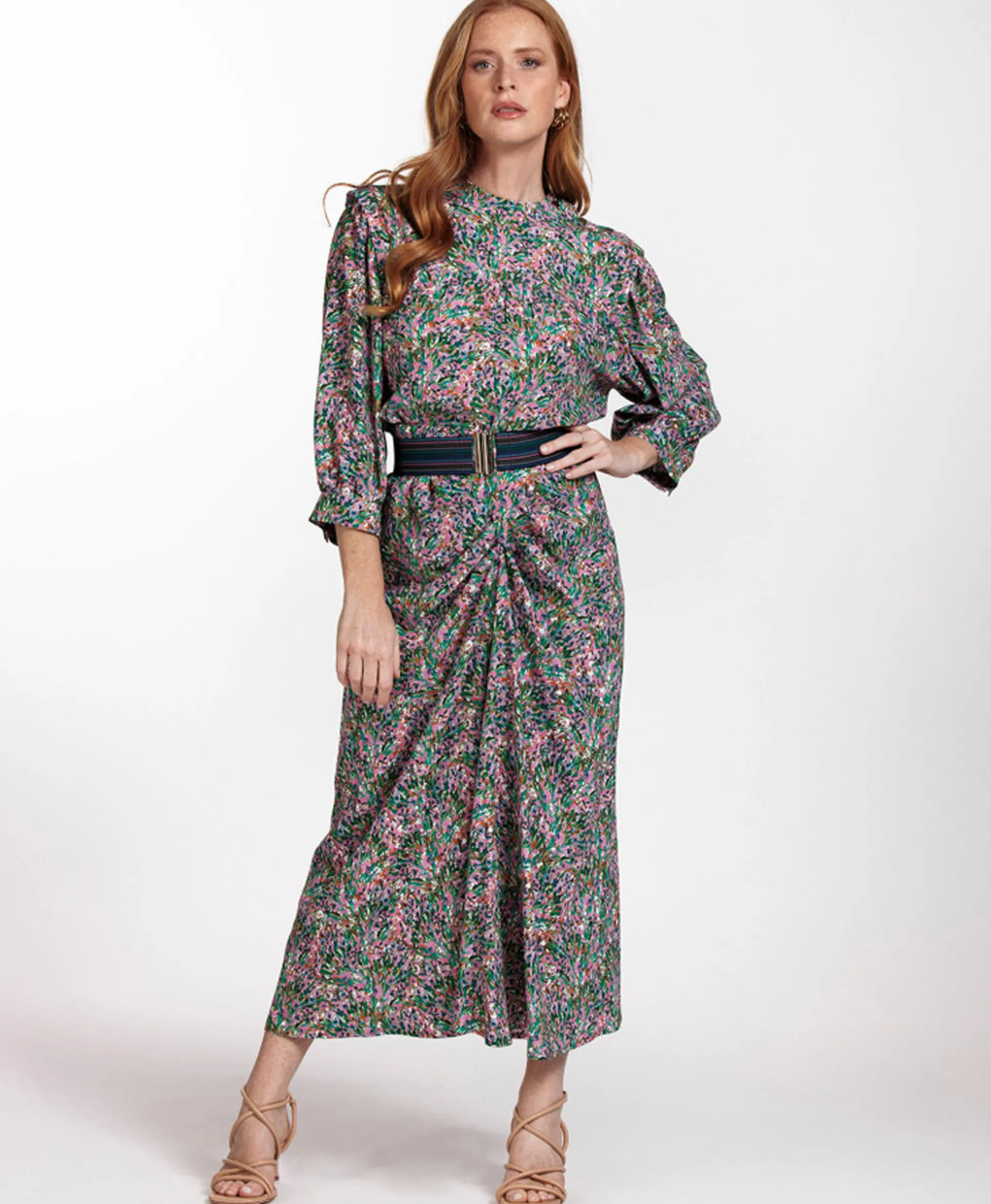 Flash Sale Tas Sa Elastic Stripe Belt Donker Blauw Dames Riemen