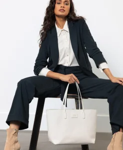 Clearance Tas Shopper Sa Solid Off White Dames Tassen