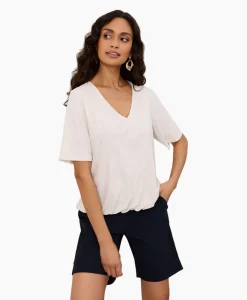 Discount Top & T-Shirt Vicky Shirt Off White Dames T-Shirts & Tops