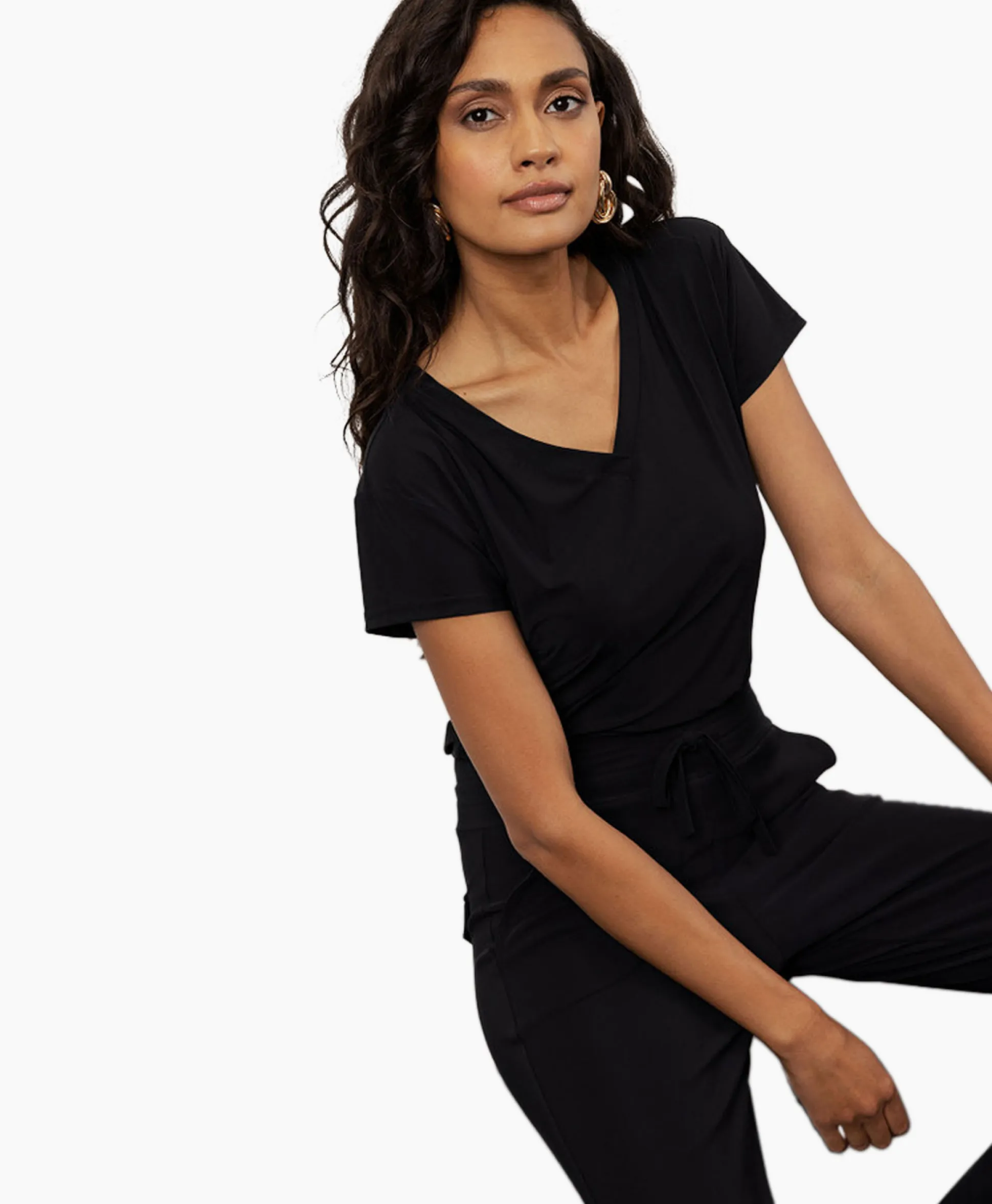 Best Sale Top & T-Shirt Roller Shirt Zwart Dames T-Shirts & Tops