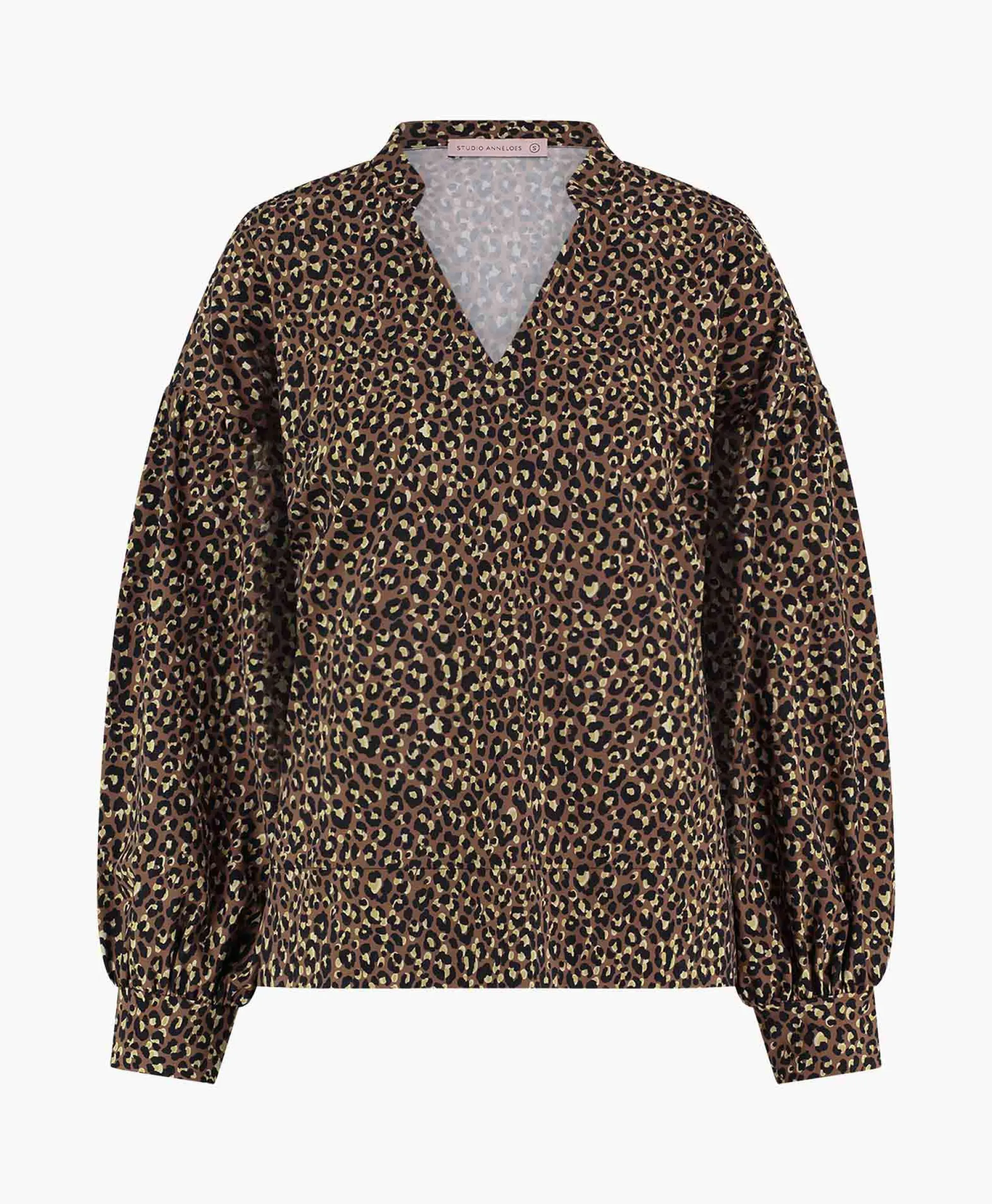 Online Top Julia Leopard Bruin Dames T-Shirts & Tops