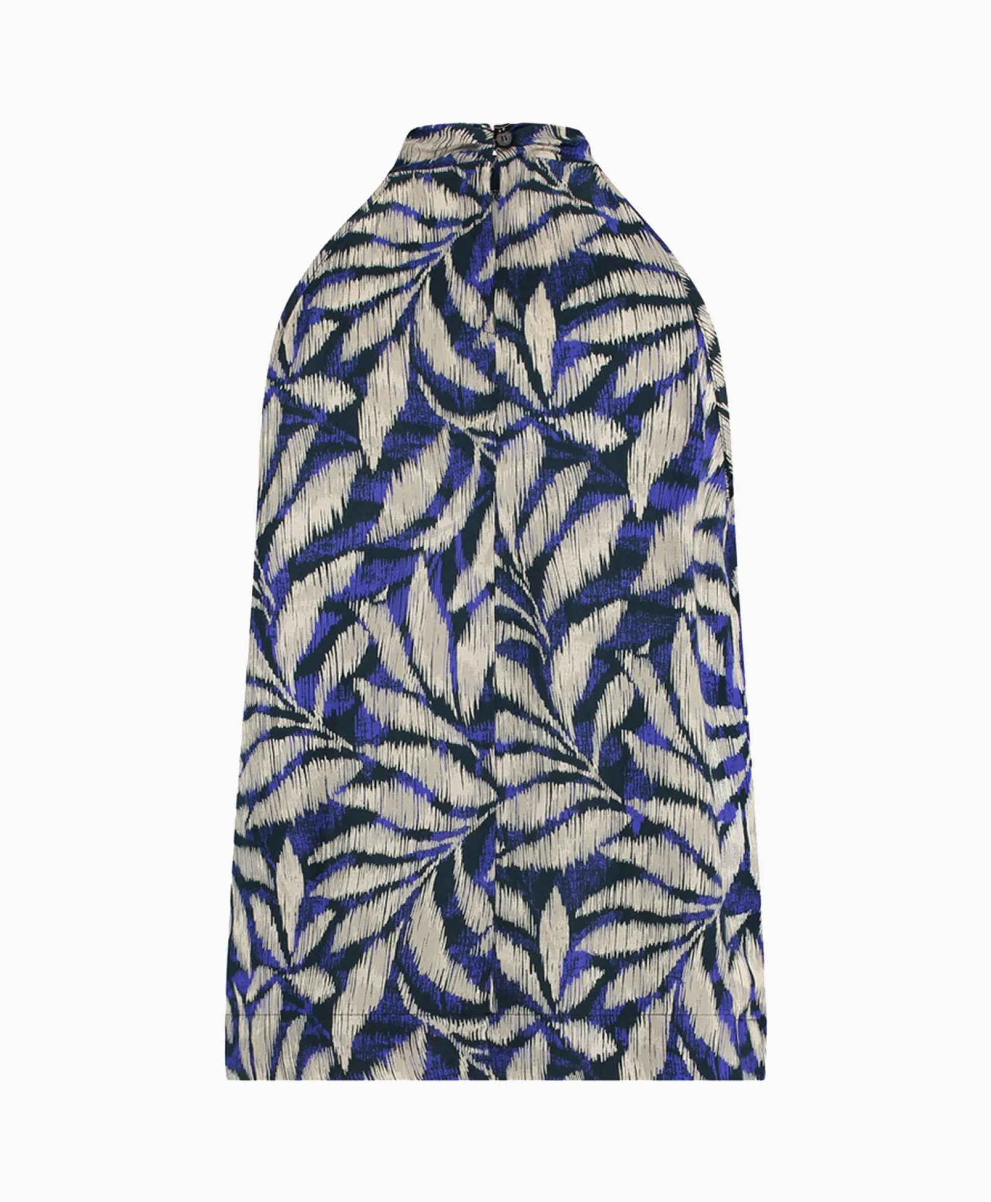 Outlet Top Sara Satin Big Flower Blauw Dames T-Shirts & Tops