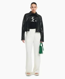 Fashion Jack Cadena Sheep Soft Waxed Zwart Dames Jassen