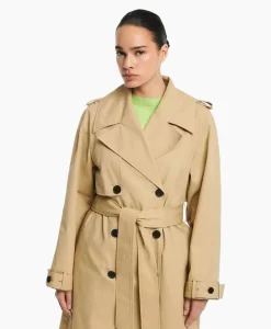 Sale Trenchcoat Mexia Cotton Twill Beige Dames Jassen