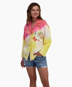 Fashion Blouse Gardenia Gb11 Geel Dames Blouses