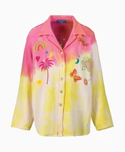 Fashion Blouse Gardenia Gb11 Geel Dames Blouses