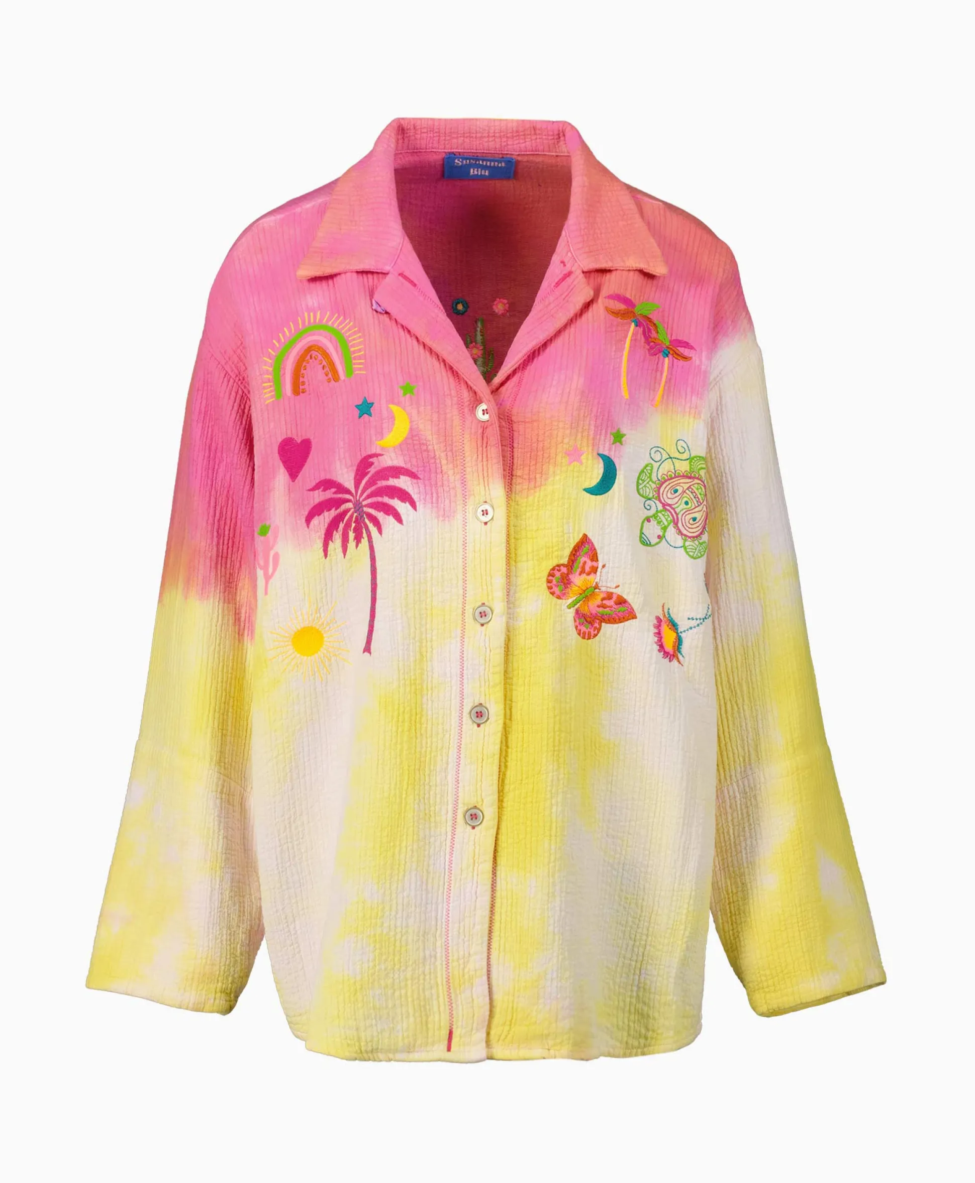 Fashion Blouse Gardenia Gb11 Geel Dames Blouses