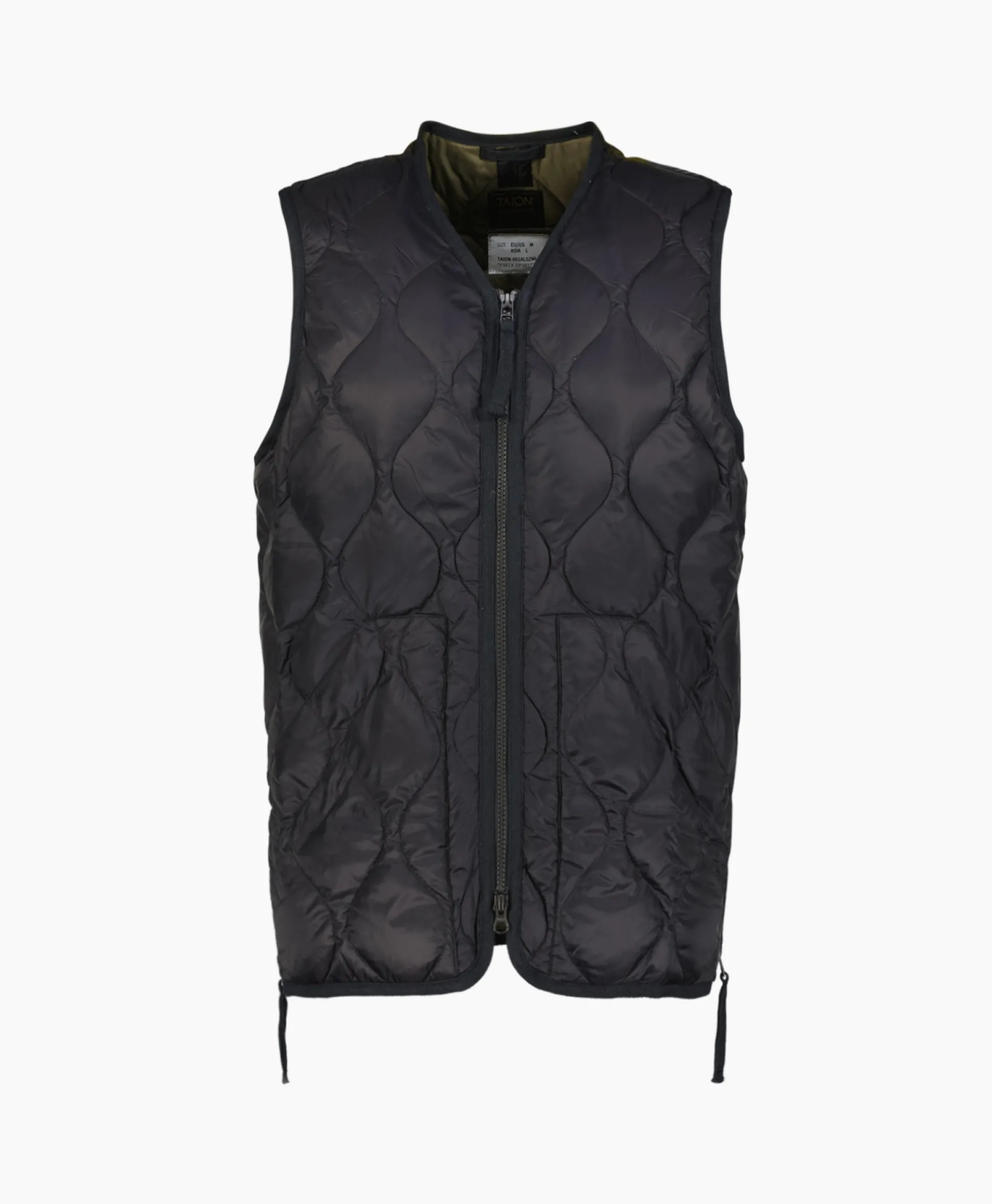 Sale Bodywarmer Military V Neck Zwart Heren Jassen