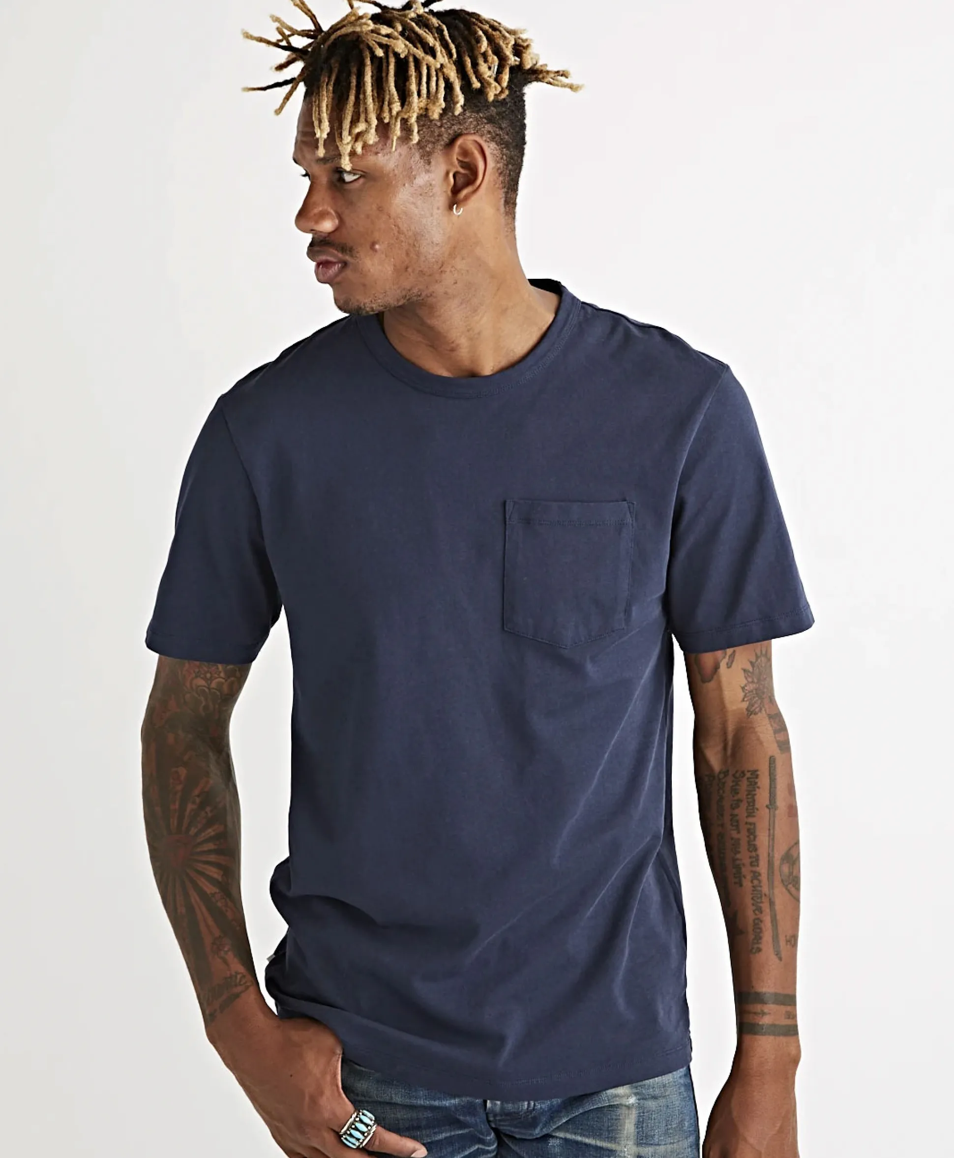 Store T-Shirt Korte Mouw John Blauw Heren T-Shirts