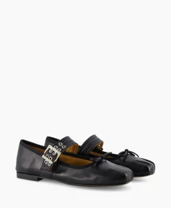 Clearance Ballerina Tl-Astrid Zwart Dames Instappers