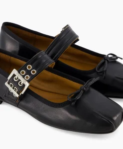 Clearance Ballerina Tl-Astrid Zwart Dames Instappers