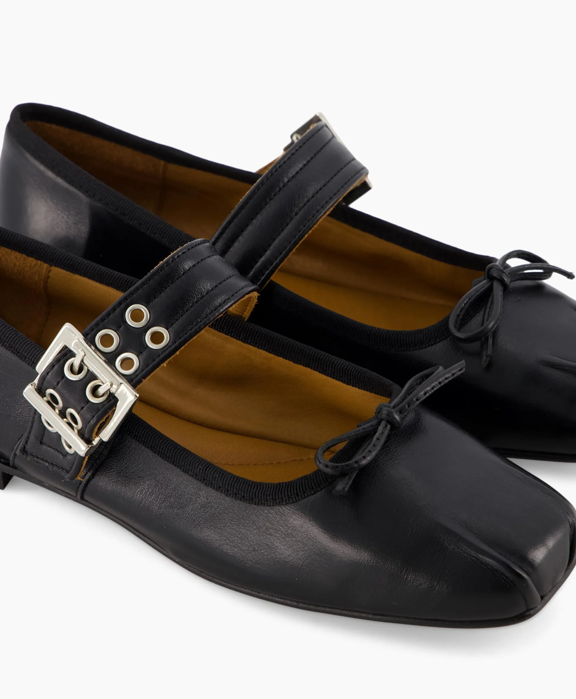 Clearance Ballerina Tl-Astrid Zwart Dames Instappers