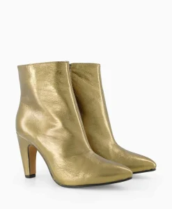 New Enkellaars Pyton Goud Dames Laarzen