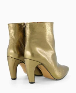 New Enkellaars Pyton Goud Dames Laarzen