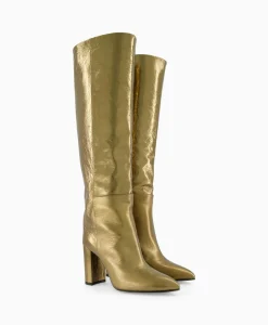Store Lange Laars 12591 Goud Dames Laarzen