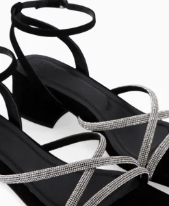 Hot Sandaal Met Hak Tl Celina Zwart Dames Sandalen