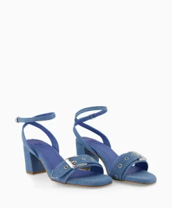 Cheap Sandaal Met Hak Tl-Melissa Licht Blauw Dames Sandalen