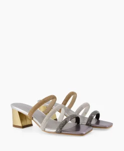 Discount Sandaal Met Hak Tl-Mila Zilver Dames Sandalen